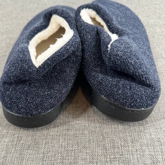 Mishansha Men Home Slippers Memory Foam Fleece Lined Winter House shoes Blue 10 - Picture 3 of 14